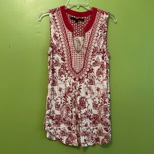 EUC Common Thread Embroidered Top